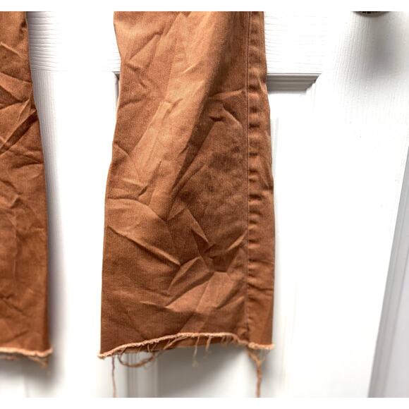 Anthropologie Pilcro Brown Flare Jeans, Distressed, Rough Hem, Women's Size 25 - Picture 3 of 8